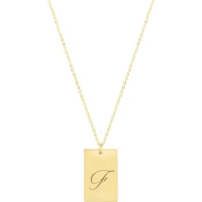 Set & Stones Stella Initial Necklace In Green