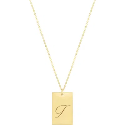 Set & Stones Stella Initial Necklace In Green