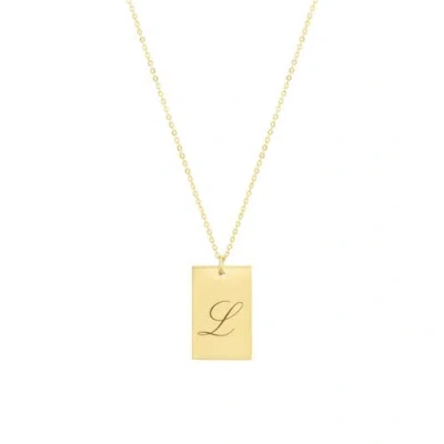Set & Stones Stella Initial Necklace In Metallic