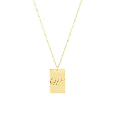 Set & Stones Stella Initial Necklace In Metallic