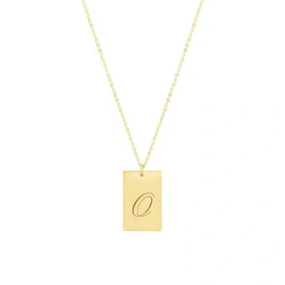 Set & Stones Stella Initial Necklace In Neutral