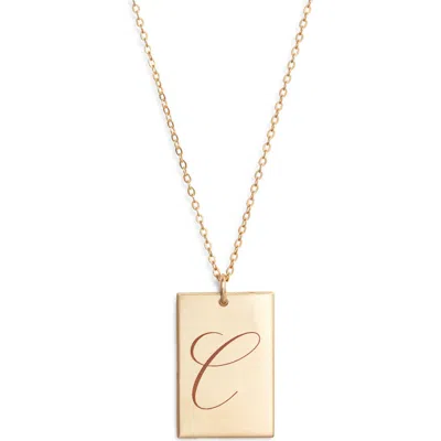Set & Stones Stella Initial Pendant Necklace