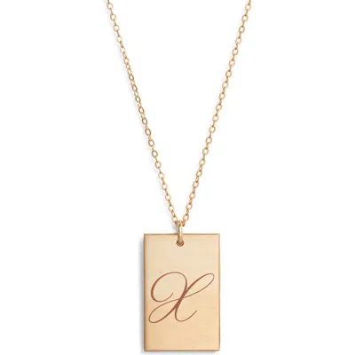 Set & Stones Stella Initial Pendant Necklace In Gold