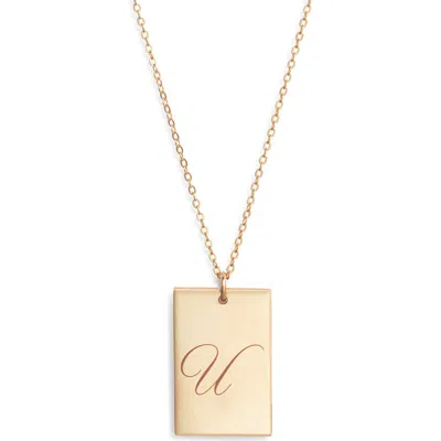 Set & Stones Stella Initial Pendant Necklace In Gold