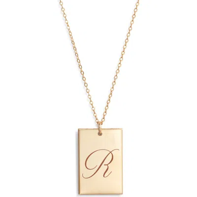 Set & Stones Stella Initial Pendant Necklace In Gold
