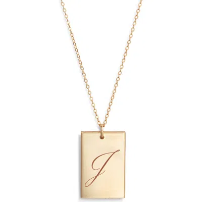 Set & Stones Stella Initial Pendant Necklace In Gold