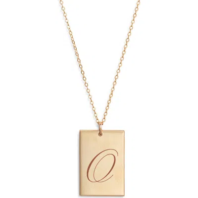 Set & Stones Stella Initial Pendant Necklace In Gold