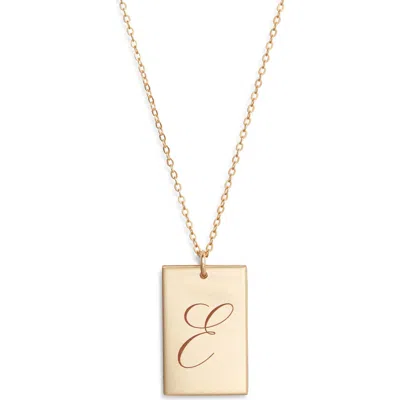 Set & Stones Stella Initial Pendant Necklace In Gold