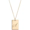 Set & Stones Stella Initial Pendant Necklace In Gold/a