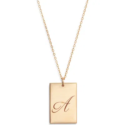 Set & Stones Stella Initial Pendant Necklace In Gold