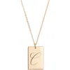 Set & Stones Stella Initial Pendant Necklace In Gold