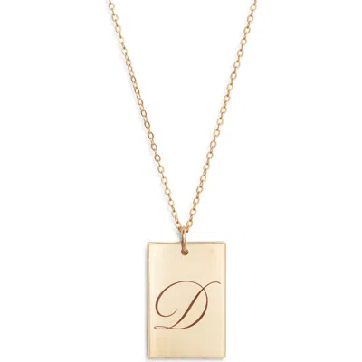 Set & Stones Stella Initial Pendant Necklace In Gold