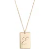 Set & Stones Stella Initial Pendant Necklace In Gold