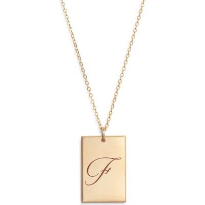 Set & Stones Stella Initial Pendant Necklace In Gold