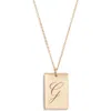 Set & Stones Stella Initial Pendant Necklace In Gold