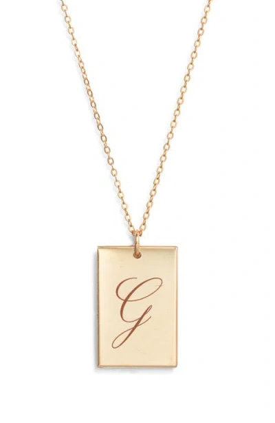 Set & Stones Stella Initial Pendant Necklace In Gold