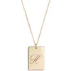 Set & Stones Stella Initial Pendant Necklace In Gold