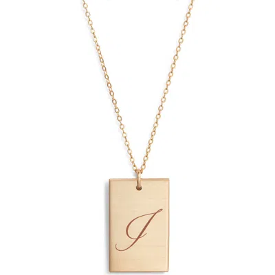 Set & Stones Stella Initial Pendant Necklace In Gold