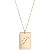 Set & Stones Stella Initial Pendant Necklace In Gold