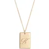 Set & Stones Stella Initial Pendant Necklace In Gold