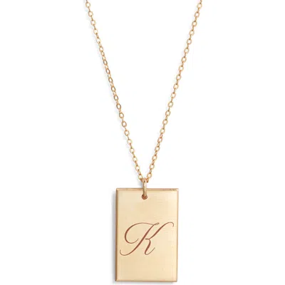 Set & Stones Stella Initial Pendant Necklace In Gold