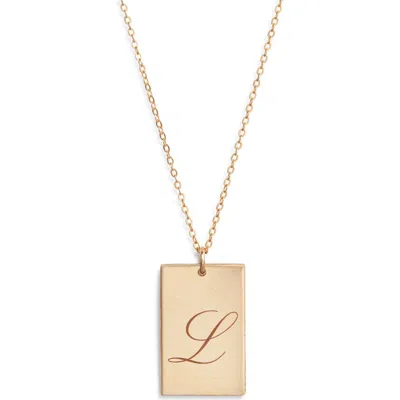 Set & Stones Stella Initial Pendant Necklace In Gold