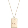 Set & Stones Stella Initial Pendant Necklace In Gold/m