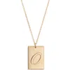 Set & Stones Stella Initial Pendant Necklace In Gold