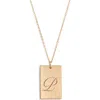 Set & Stones Stella Initial Pendant Necklace In Gold/p
