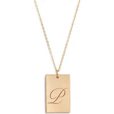 Set & Stones Stella Initial Pendant Necklace In Gold