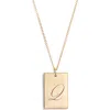 Set & Stones Stella Initial Pendant Necklace In Gold