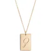 Set & Stones Stella Initial Pendant Necklace In Gold/z