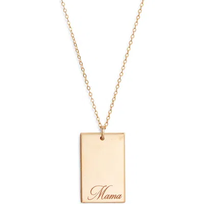 Set & Stones Stella Mama Pendant Necklace In Gold