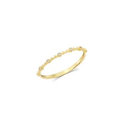 Set & Stones Sydney Diamond Ring In Orange