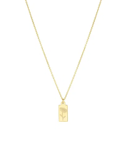 Set & Stones Tawney Birth Flower Necklace In Transparent