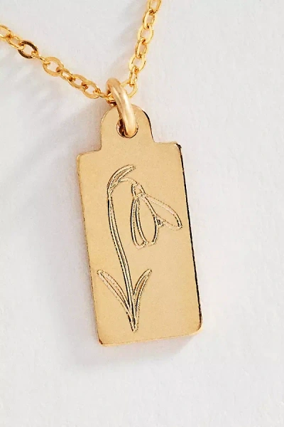 Set & Stones Tawney Birth Flower Necklace In Gold