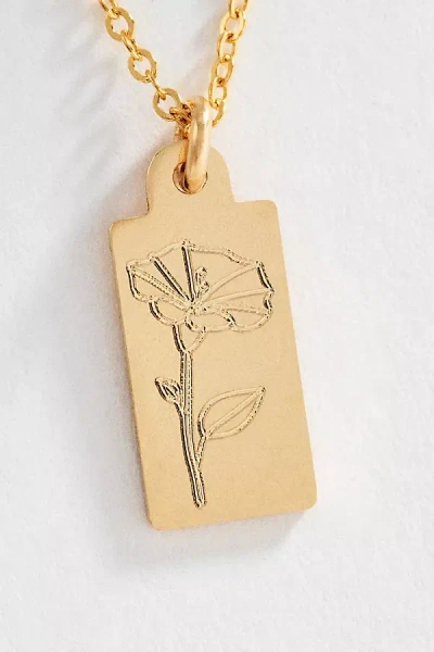 Set & Stones Tawney Birth Flower Necklace In Gold