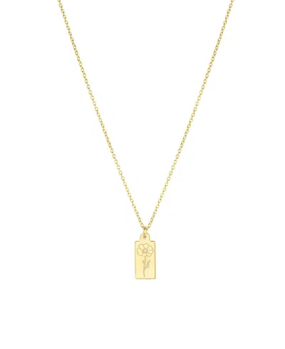 Set & Stones Tawney Birth Flower Necklace In Gold