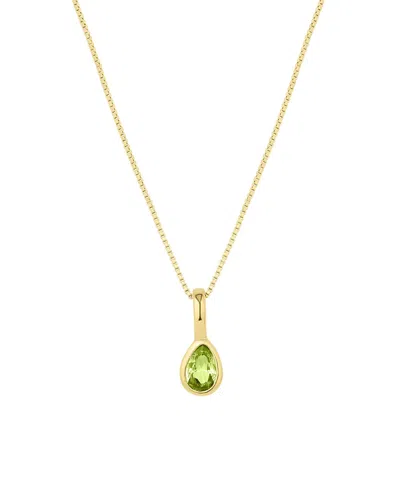 Set & Stones Teardrop Birthstone Necklace In Gold