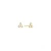 Set & Stones Trinity Studs In Gold