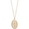 Set & Stones Virgin Mary Necklace In Gold