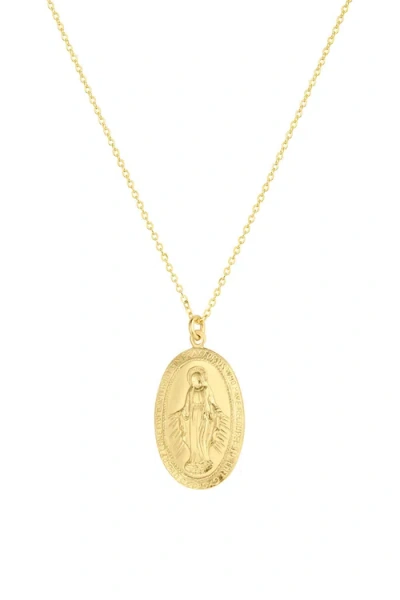 Set & Stones Virgin Mary Necklace In Yellow