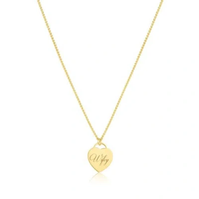 Set & Stones Wifey Alice Necklace In Gold