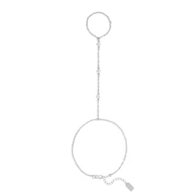 Set & Stones Women's Cyrus Hand Chain - Silver In Metallic