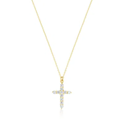 Set & Stones Women's Gold Asher Cross Necklace