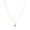 Set & Stones Women's Gold Birthstone Charm Necklace - June In Gold