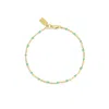 Set & Stones Women's Gold / Blue / Green Kaz Bracelet - Turquoise In Gold