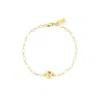 Set & Stones Women's Gold Lily Birth Flower Bracelet - April In Gold