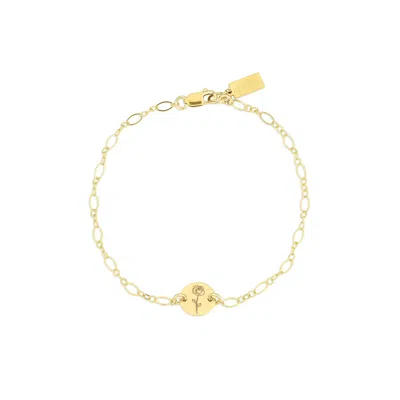 Set & Stones Women's Gold Lily Birth Flower Bracelet - June