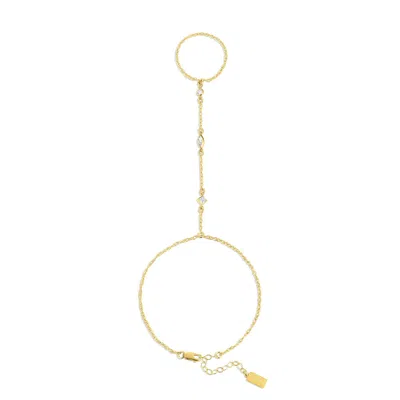 Set & Stones Women's Gold Tavi Hand Chain